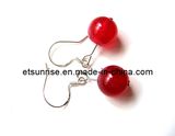 Semi Precious Stone Crystal Jewelry Earrings <Esb01909>